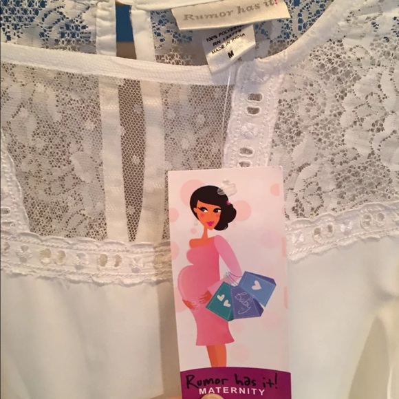 A black and white pair of maternity shirts - Picture 4 of 8